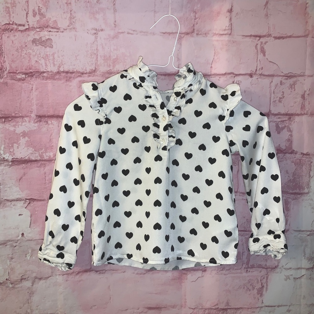 Girls Heart Blouse 🍬3 for $30